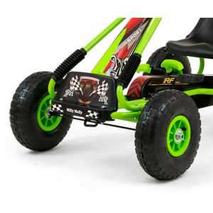 Detská šliapacia motokára Go-kart Milly Mally Thor zelená