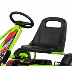 Detská šliapacia motokára Go-kart Milly Mally Thor zelená