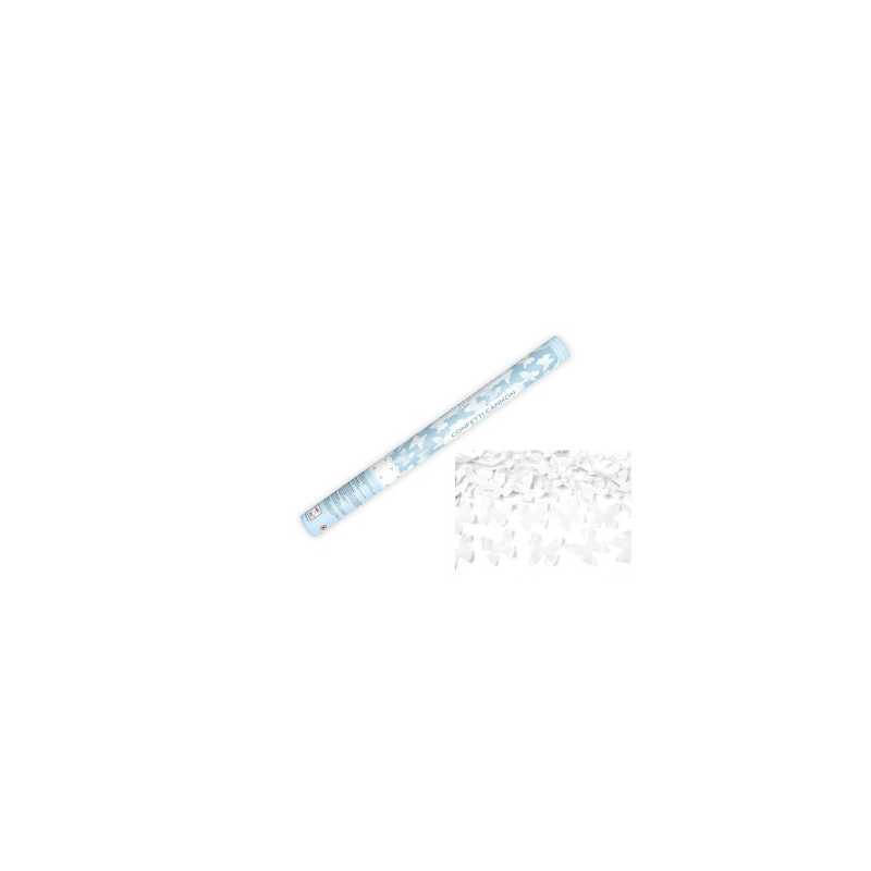 Konfety 60cm - Biely motýľ