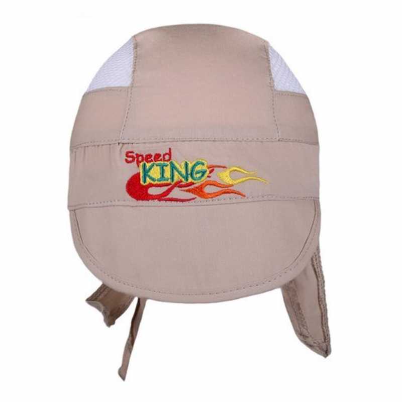 Letná detská čiapočka-šatka New Baby Speed King bežová, 116