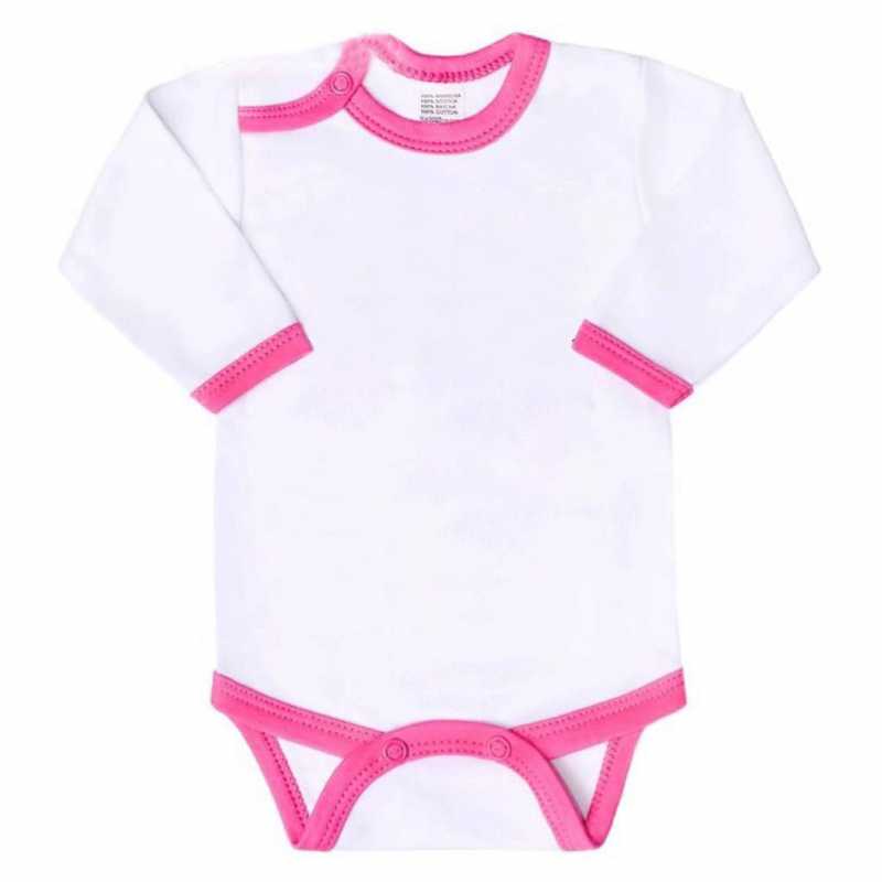Kojenecké body New Baby s růžovým lemem, 86