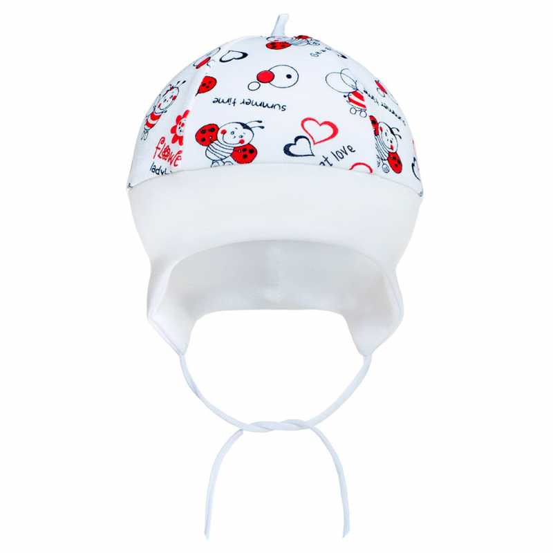 Detská bavlnená čiapočka New Baby Lienka, 50