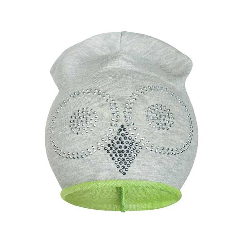 Jarná čiapočka New Baby sova sivo-zelená, 110