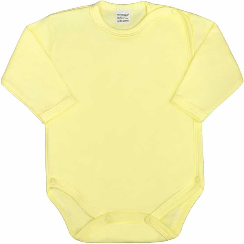 Kojenecké body celorozepínací New Baby Classic žluté, 62