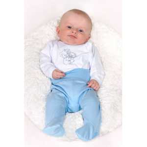 Dojčenské body celorozopínacie New Baby Malé Zvieratká zelené, 50