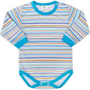 Dojčenské body s dlhým rukávom New Baby Puppik 2 tyrkysové, 80