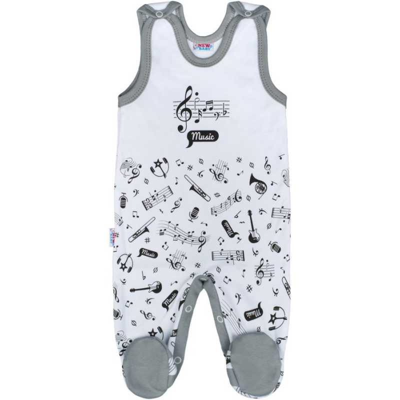 Kojenecké bavlněné dupačky New Baby Music, 56