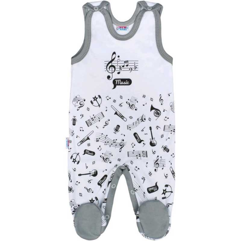 Kojenecké bavlněné dupačky New Baby Music, 62