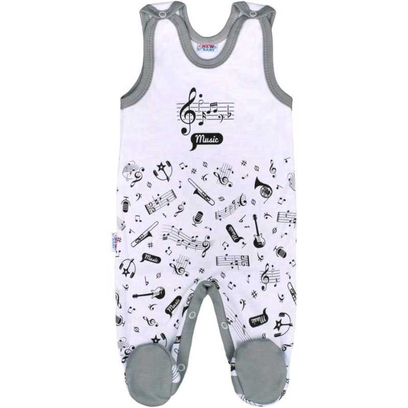 Kojenecké bavlněné dupačky New Baby Music, 80