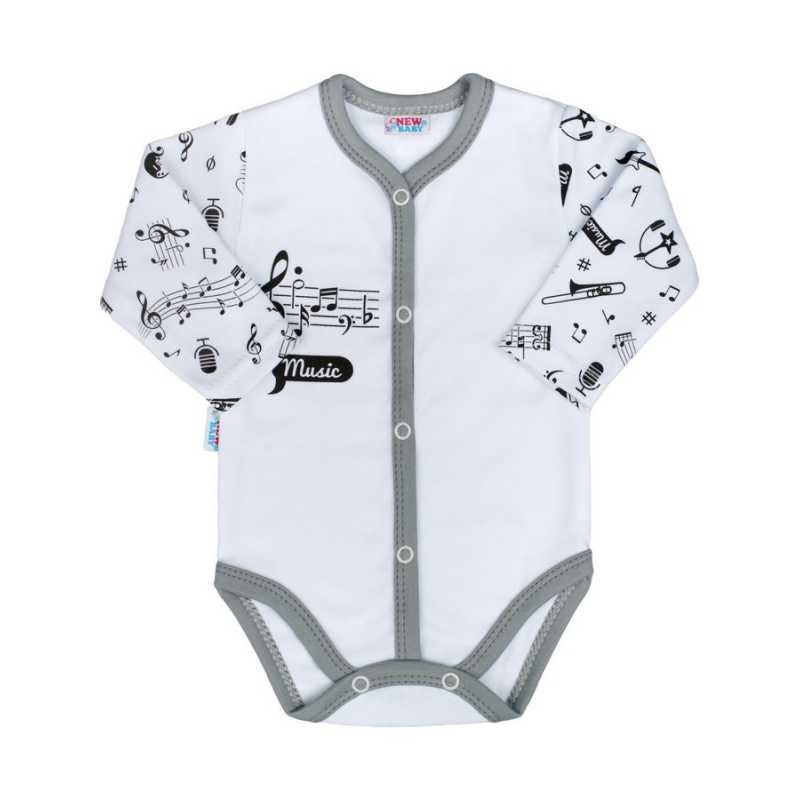 Dojčenské body celorozopínacie New Baby Music, 56
