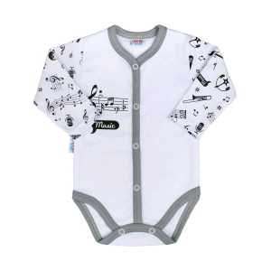 Dojčenské body celorozopínacie New Baby Music, 62