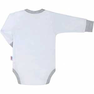 Luxusné dojčenské body s dlhým rukávom New Baby Honey Bear s 3D aplikáciou, 74