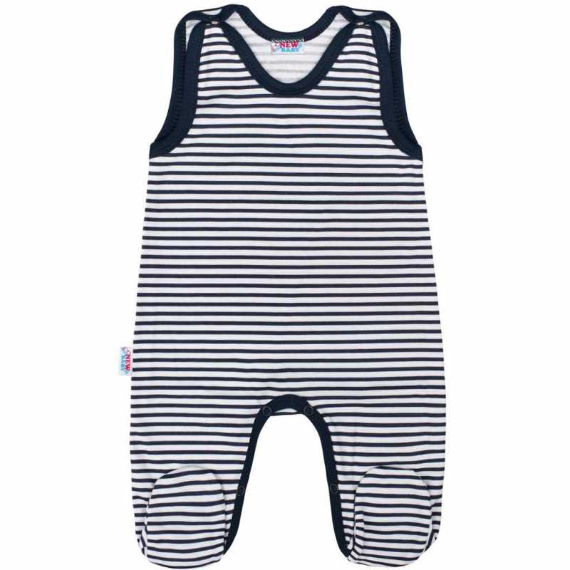 Kojenecké dupačky New Baby Classic II s modrými pruhy, 50
