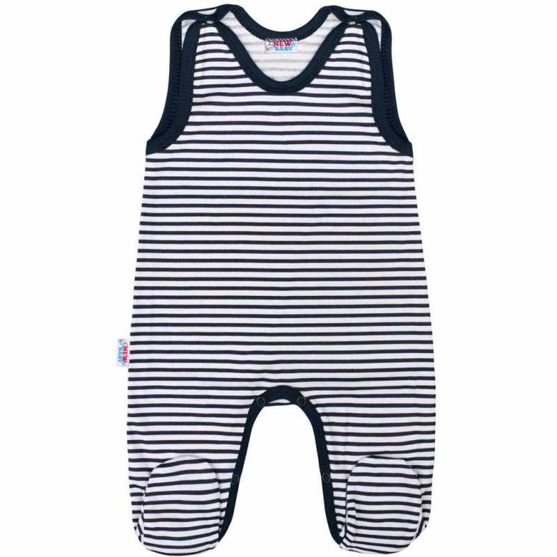 Kojenecké dupačky New Baby Classic II s modrými pruhy, 56