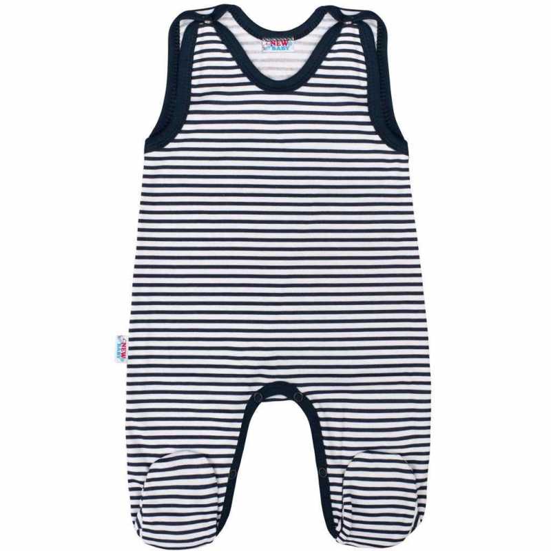 Kojenecké dupačky New Baby Classic II s modrými pruhy, 80