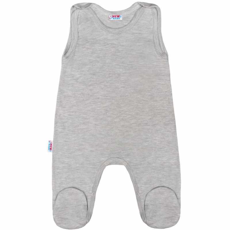 Dojčenské dupačky New Baby Classic II sivé, 86
