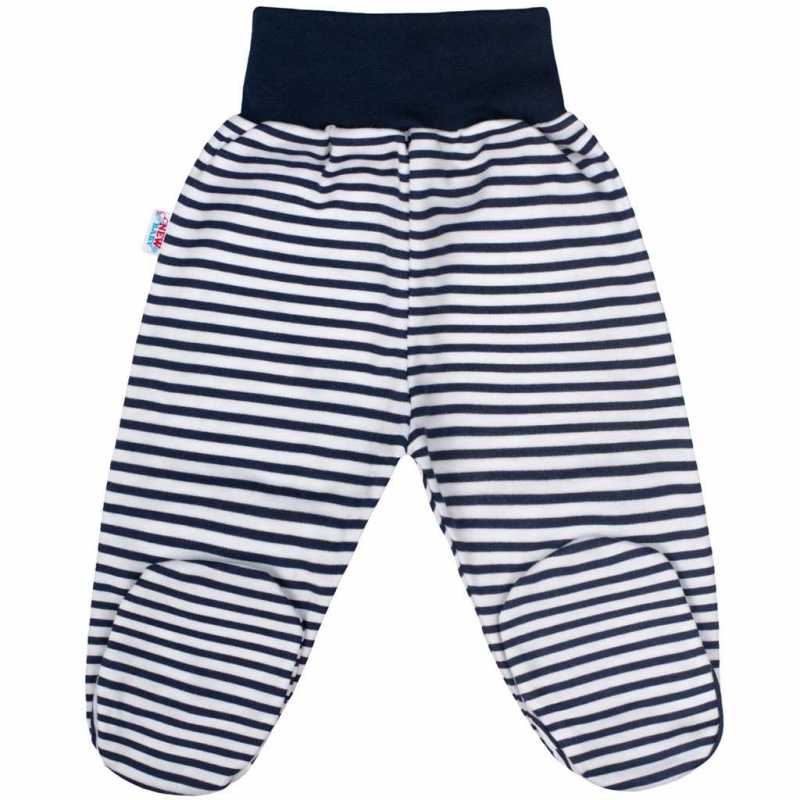 Kojenecké polodupačky New Baby Classic II s modrými pruhy, 50