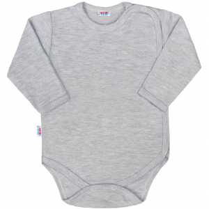 Kojenecké body celorozepínací New Baby Classic II šedé, 50