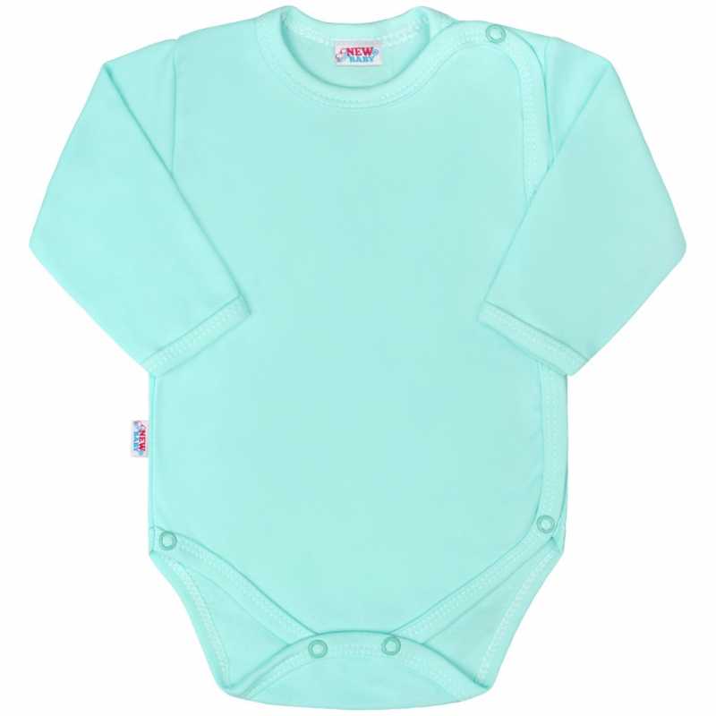 Dojčenské body celorozopínacie New Baby Classic II mätové, 50