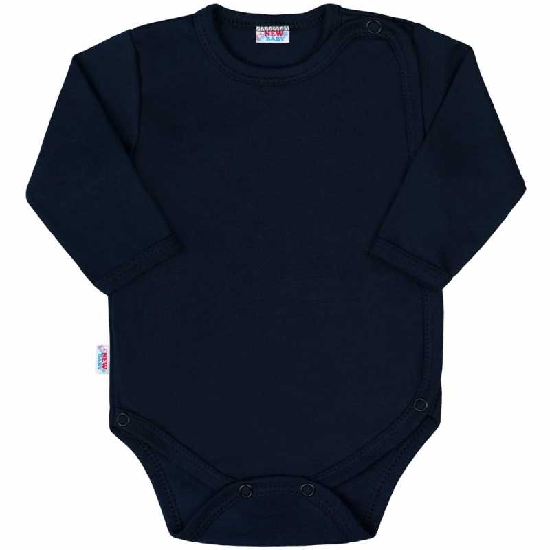 Dojčenské body celorozopínacie New Baby Classic II tmavo modré, 50