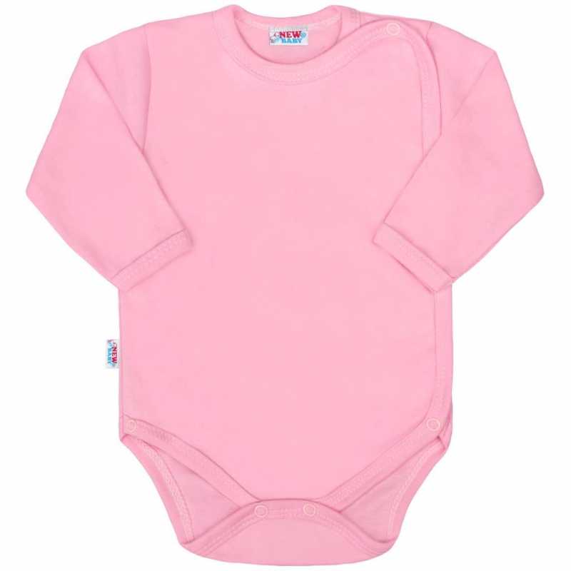 Dojčenské body celorozopínacie New Baby Classic II ružové, 56