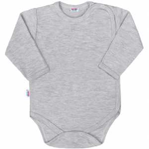 Kojenecké body celorozepínací New Baby Classic II šedé, 62