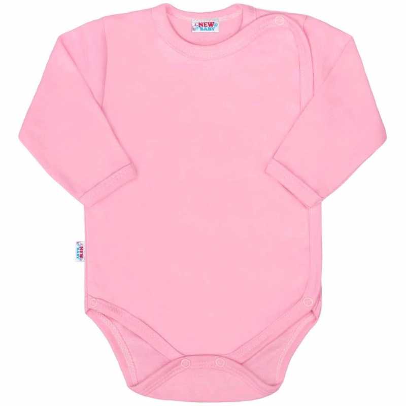 Dojčenské body celorozopínacie New Baby Classic II ružové, 74
