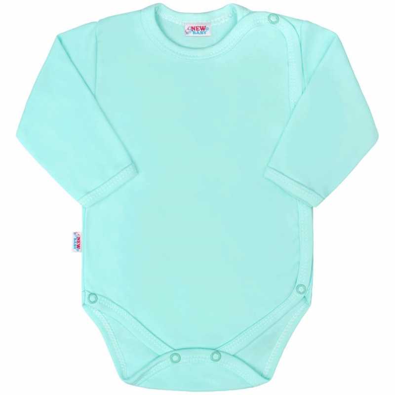 Dojčenské body celorozopínacie New Baby Classic II mätové, 74