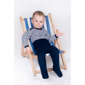 Kojenecké body New Baby Classic II s modrými pruhy, 80