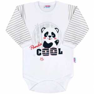 Kojenecké body s dlouhým rukávem New Baby Panda, 74