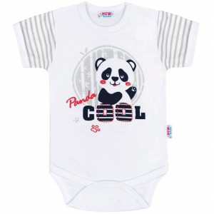 Kojenecké body s krátkým rukávem New Baby Panda, 68