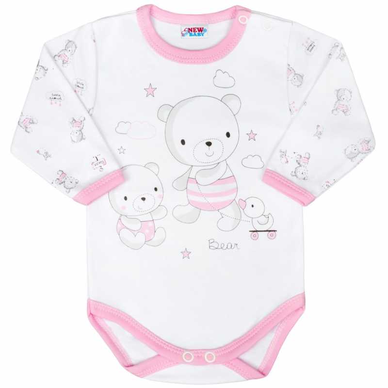 Kojenecké body New Baby Bears růžové, 50