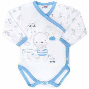 Kojenecké body s bočním zapínáním New Baby Bears modré, 68