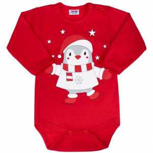 Kojenecké body s dlouhým rukávem New Baby Winter Penguin, 80