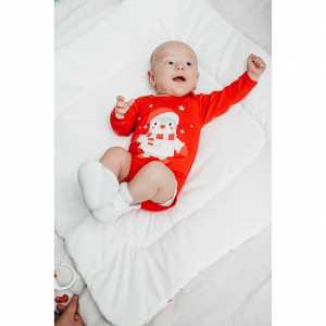 Dojčenské body s dlhým rukávom New Baby Winter Penguin, 80