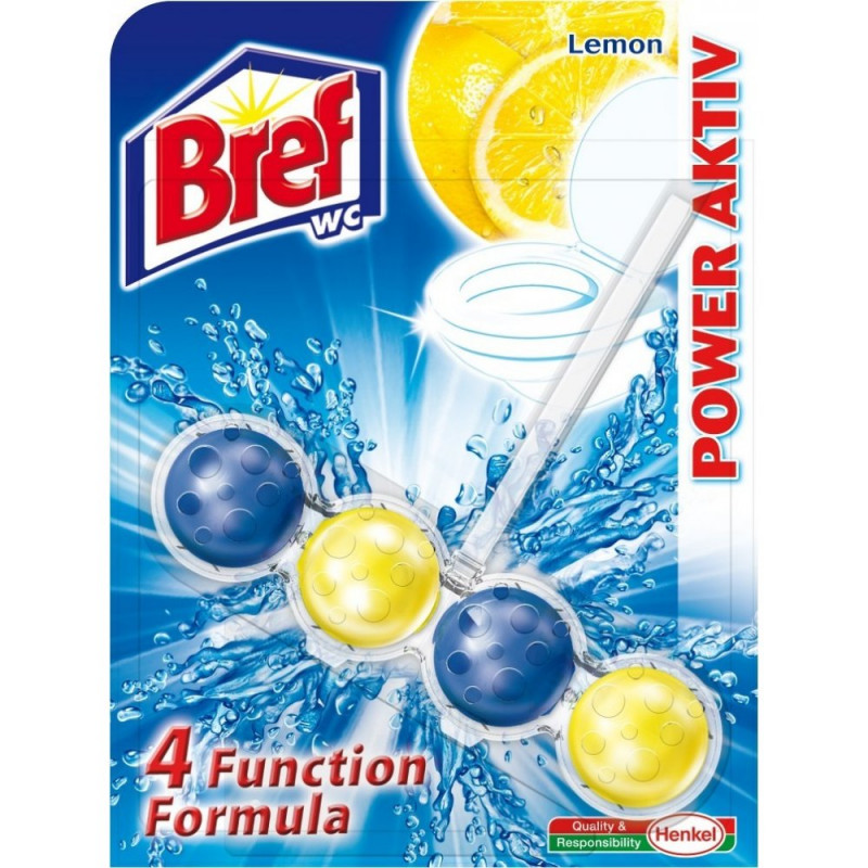 Bref Power Aktiv 4 Formula Lemon WC blok 51 g