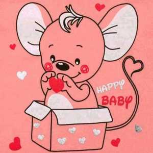 Kojenecké polodupačky New Baby Mouse lososové, 80