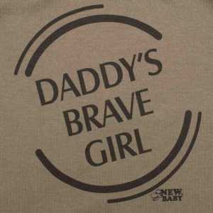 Dojčenské body s dlhým rukávom New Baby Army girl, 68