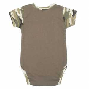 Dojčenské body s krátkym rukávom New Baby Army girl, 74