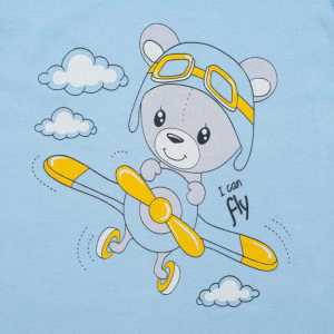 Dojčenské dupačky New Baby Teddy pilot modré, 50