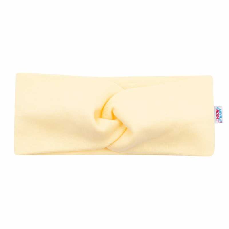 Dojčenská čelenka New Baby Style žltá 37 cm