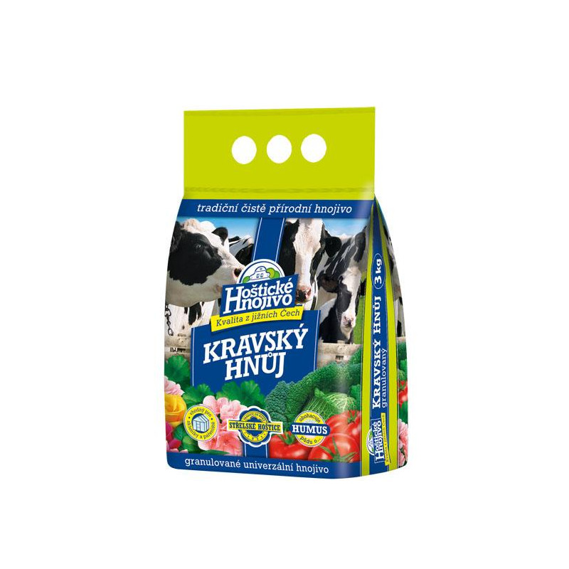 HOŠTICKÝ kravský hnoj 6 kg