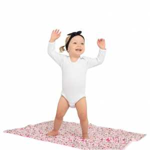 Luxusní bavlněné body dlouhý rukáv New Baby - bílé, 86