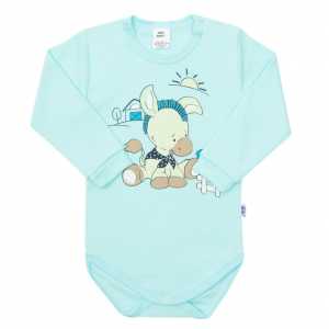 Kojenecké body New Baby Donkey tyrkysové, 80