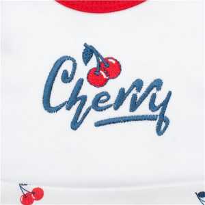 Kojenecké bavlněné body s dlouhým rukávem New Baby Cherry, 86