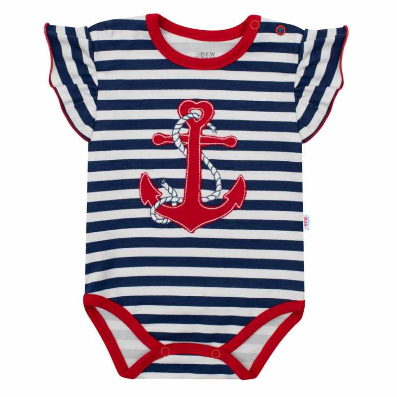 Dívčí body s krátkým rukávem New Baby Marine, 56