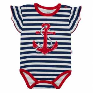 Dívčí body s krátkým rukávem New Baby Marine, 74