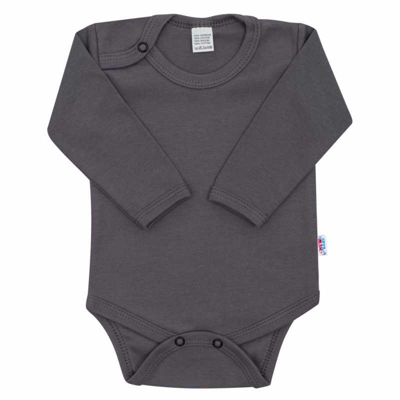 Kojenecké body New Baby Classic II tmavě šedé, 56