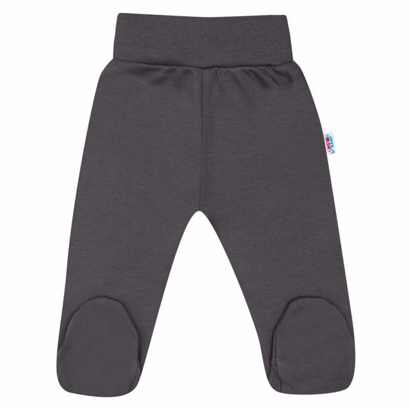 Dojčenské polodupačky New Baby Classic II tmavo sivé, 50