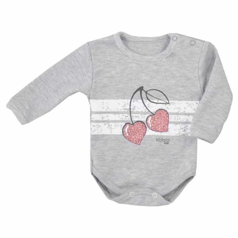 Dojčenské body s dlhým rukávom Koala Cherry, 74
